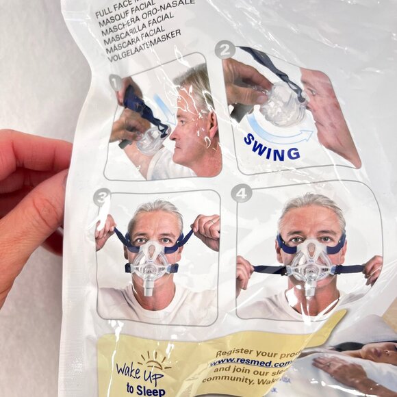 ResMed Quattro FX Factory Sealed Size Medium Full Face Mask New in Bag - Picture 4 of 13